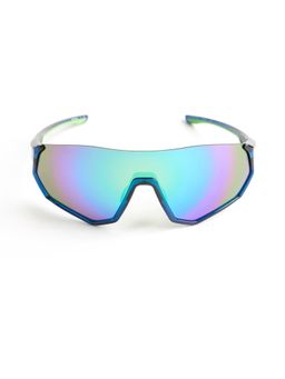 Royal Enfield - Men Tr-90 Multi-Color Shield Half Rim Sunglass (Re-20037)-145