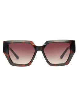 Scott Sunglasses - Women Acetate Wine Square Full Rim Sunglass (Scott 3195 Lillian C2 S )-135