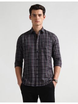 Arrow Sports - Men's Tartan Checks Dobby Shirt