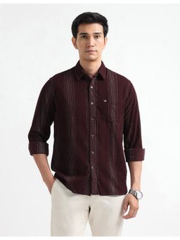 Arrow Sports - Men's Outdoor Vertical Striped Slim Fit Shirt