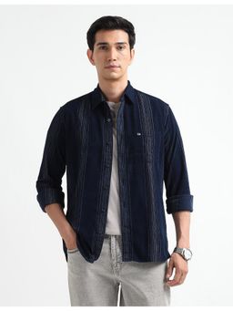 Arrow Sports - Men's Outdoor Vertical Striped Slim Fit Shirt