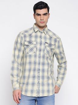 Guess - Collin Apricot Buff Indi Plaid Checks Regular Fit Shirt