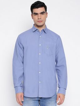 Guess - Collin Cotton Oxford Partly Cloudy Solid Regular Fit Shirt