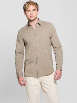 Guess - Men Jacquard Full Sleeves Shirt