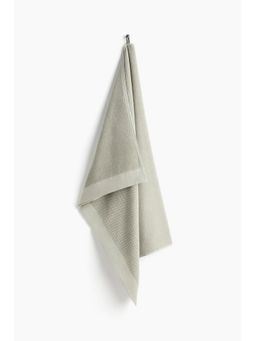 H&M - Green Cotton Terry Bath Sheet