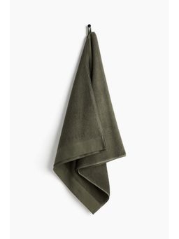 H&M - Green Cotton Terry Bath Towel