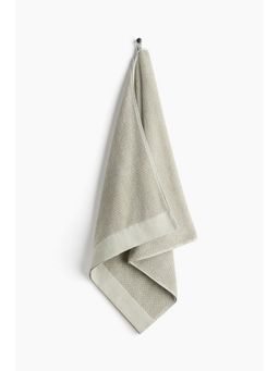 H&M - Green Cotton Terry Bath Towel