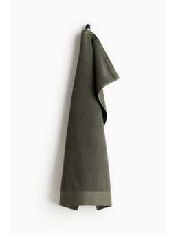 H&M - Green Cotton Terry Hand Towel