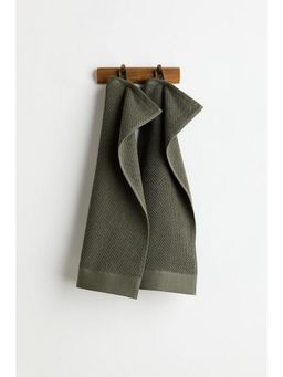H&M - Green 2-Pack Cotton Terry Guest Towels