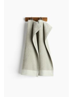 H&M - Green 2-Pack Cotton Terry Guest Towels
