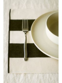 H&M - Grey 4-Pack Cotton Place Mats