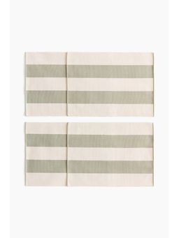 H&M - Green 4-Pack Cotton Place Mats