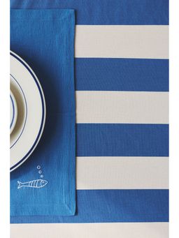 H&M - Blue Printed Cotton Tablecloth