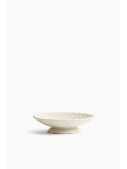 H&M - Beige Small Braided-Look Stoneware Bowl