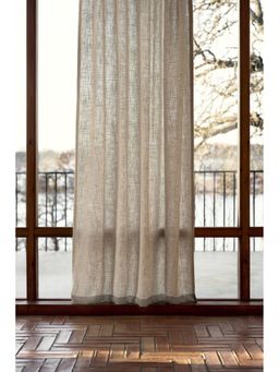 H&M - Beige 2-Pack Linen-Blend Curtain Lengths