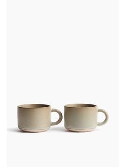 H&M - Grey 2-Pack Reactive-Glaze Stoneware Mugs