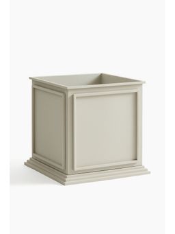 H&M - Beige Large Metal Plant Pot