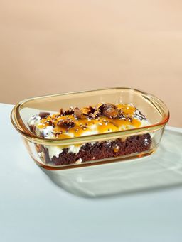UMAI - Borosilicate (Rectangular) Jda032-Amb Amber Single Packing Baking Dish