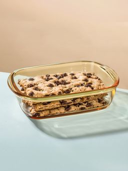 UMAI - Borosilicate (Rectangular) Jda031-Amb Amber Single Packing Baking Dish
