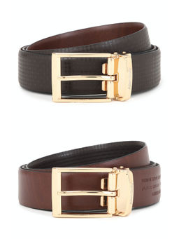 Allen Solly - Men Brown Textured Formal Belt