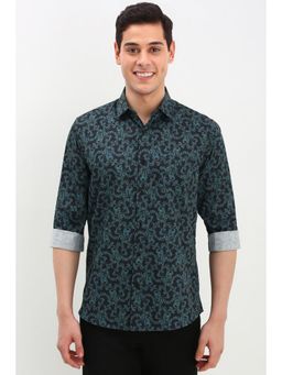 Allen Solly - Men Multicolor Slim Fit Print Full Sleeves Casual Shirts