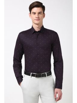 Peter England - Men Purple Regular Fit Formal Shirt