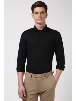 Peter England - Men Black Super Slim Fit Formal Shirt