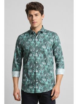 Simon Carter - Green Casual Shirt for Men