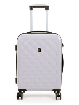 it luggage - Fashionista Glossy Grey Cabin 20 Inches Expandable Hardsided TSA Trolley Bag
