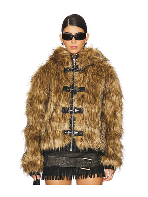 Buy Jaded London Mendoza Faux Fur Jacket (L) Online