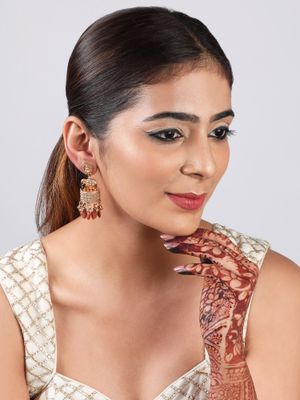 Buy Indie Du Jour Antique Gold Finish Elephant Earrings Online