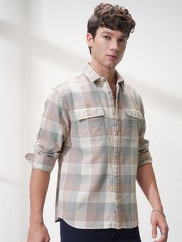 LOCOMOTIVE - Men Comfort Opaque Casual Shirt