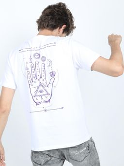 LOCOMOTIVE - Men Graphic Printed Round Neck Cotton Slim Fit T-shirt