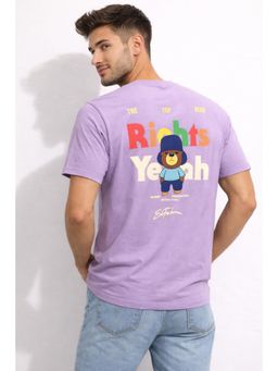 Parcel Yard - Mens Solid Cotton Round Neck Half Sleeve Regular printed Fit T Shirt