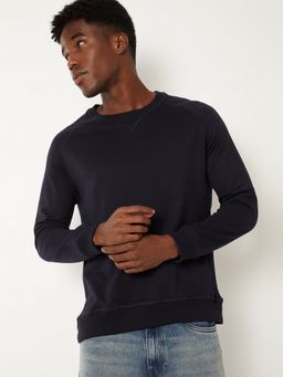max - Men Blue Knit Sweatshirt