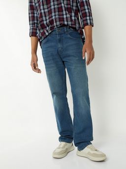 max - Men Blue Washed Regular Fit Jeans