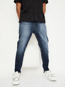 max - Men Straight Fit Cotton Blend Blue Jeans