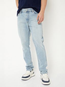 max - Men Washed Skinny Fit Blue Jeans