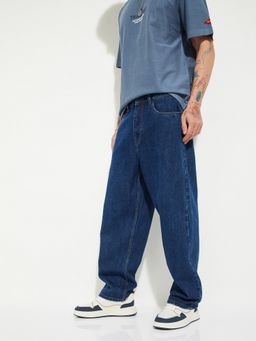 max - Men Blue Loose Fit Cotton Blend Jeans