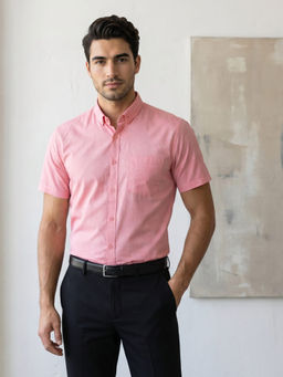 KUONS AVENUE - Men’s Blush Pink Formal Shirt