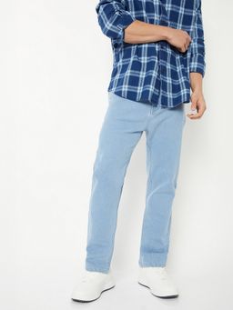 max - Men Blue Carrot Fit Jeans