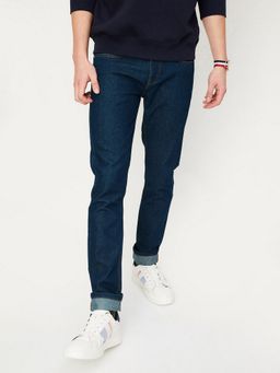 max - Men Blue Solid Skinny Fit Jeans