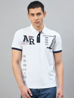 98 Degree North - Men Cotton Blend Off White T-shirt
