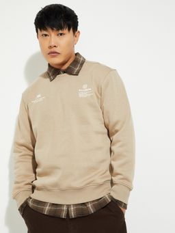 max - URB_N Men Beige Sweatshirt
