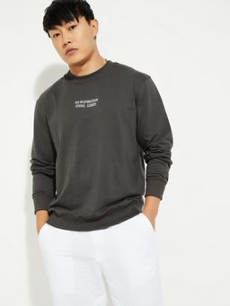 max - URB_N Men Grey Sweatshirt