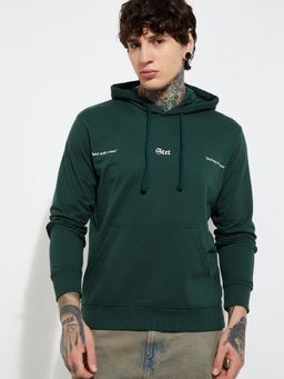 max - URB_N Men Green Hooded Neck Hoodie