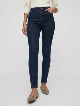 Spykar - Women Blue Solid Skinny Fit High Rise Jeans