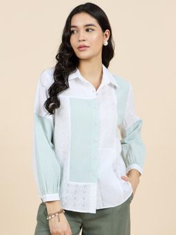 Gipsy - White Striped Cotton Shirt