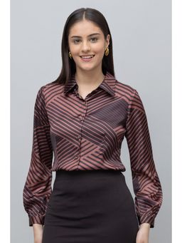 PURYS - Geometric Satin Shirt