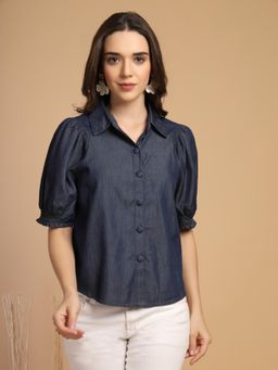 Gipsy - Blue Collar Neck Denim Shirt